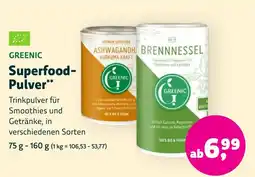 Aleco Biomarkt GREENIC Superfood-Pulver Angebot