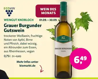WEINGUT KNOBLOCH Grauer Burgunder Gutswein