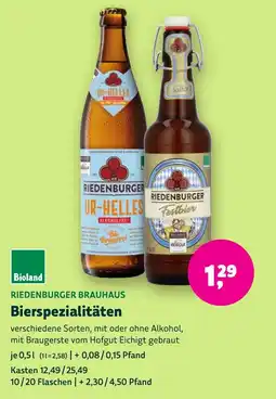 Aleco Biomarkt Riedenburger Brauhaus Bierspezialitäten Angebot