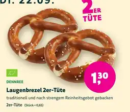 Aleco Biomarkt DENNREE Laugenbrezel 2er-Tüte Angebot