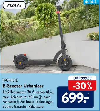 Aldi Süd Prophete E-Scooter Urbanicer Angebot