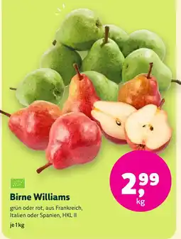 Aleco Biomarkt Birne Williams Angebot