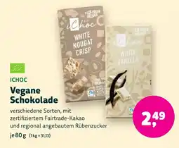 Aleco Biomarkt ICHOC Vegane Schokolade Angebot