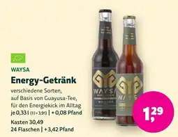 Aleco Biomarkt WAYSА Energy-Getränk Angebot