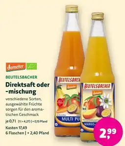 Aleco Biomarkt BEUTELSBACHER Direktsaft oder -mischung Angebot