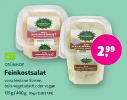 Aleco Biomarkt GRÜNHOF Feinkostsalat Angebot