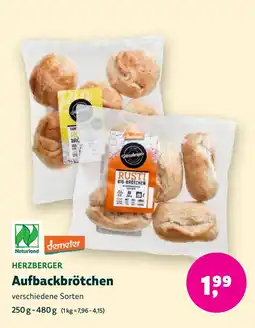 Aleco Biomarkt HERZBERGER Aufbackbrötchen Angebot