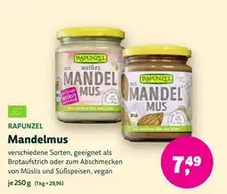 Aleco Biomarkt RAPUNZEL Mandelmus Angebot