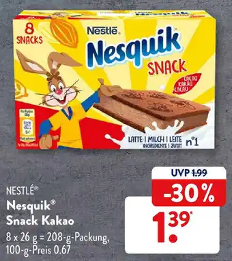 Aldi Süd Nestlé Nesquik Snack Kakao 208g Angebot