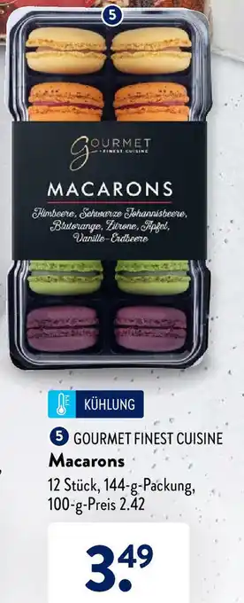 Aldi Süd Gourmet Finest Cuisine Macarons 144g Angebot
