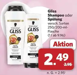 Combi Gliss Shampoo oder Spülung Angebot