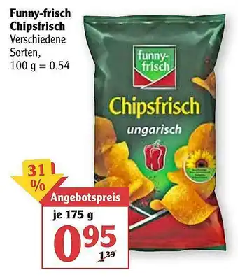 Globus Funny Frisch Chipsfrisch 175g Angebot