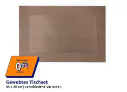 Action Gewebtes Tischset Angebot