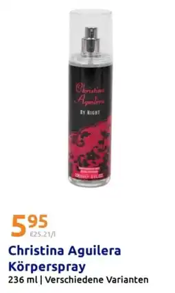 Action Christina Aguilera Körperspray Angebot