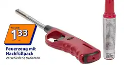 Action Feuerzeug mit Nachfüllpack Angebot