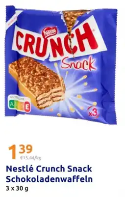 Action Nestlé Crunch Snack Schokoladenwaffeln Angebot