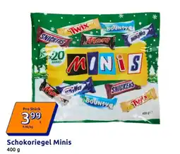 Action Schokoriegel Minis Angebot