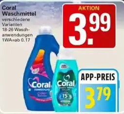 WEZ Coral Waschmittel Angebot