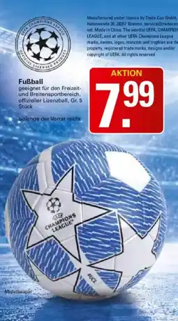WEZ Fußball Angebot