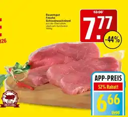 WEZ Bauerngut Frische Schweineschnitzel Angebot
