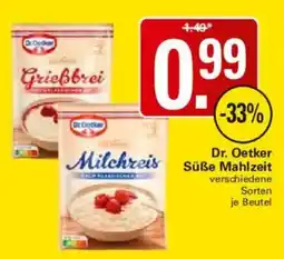 WEZ Dr. Oetker Süße Mahlzeit Angebot