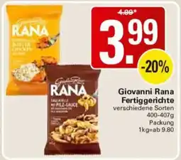 WEZ Giovanni Rana Fertiggerichte Angebot