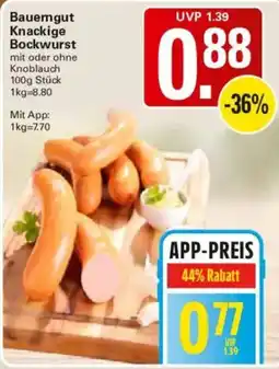 WEZ Bauerngut Knackige Bockwurst Angebot