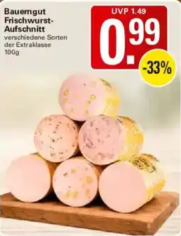 WEZ Bauerngut Frischwurst-Aufschnitt Angebot