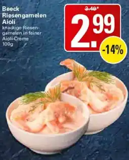 WEZ Beeck Riesengamelen Aioli Angebot