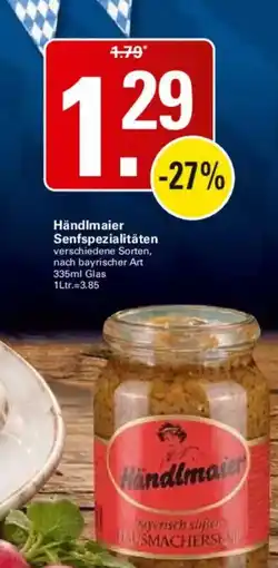 WEZ Händlmaier Senfspezialitäten Angebot