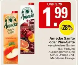 WEZ Amecke Sanfte oder Plus-Säfte Angebot