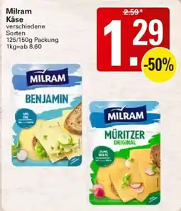 WEZ Milram Käse Angebot