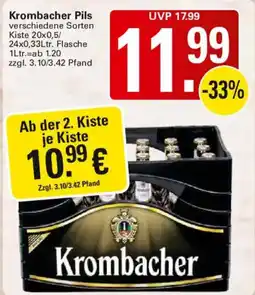 WEZ Krombacher Pils Angebot