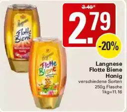 WEZ Langnese Flotte Biene Honig Angebot