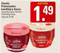 WEZ Zentis Frühstückskonfitüre Extra Angebot