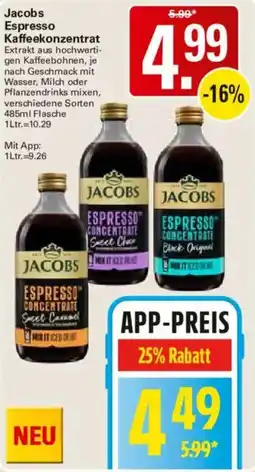 WEZ Jacobs Espresso Kaffee konzentrat Angebot