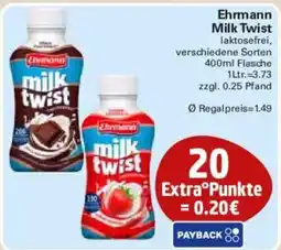 WEZ Ehrmann Milk Twist laktosefrei Angebot