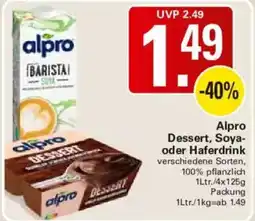 WEZ Alpro Dessert, Soja- oder Haferdrink Angebot