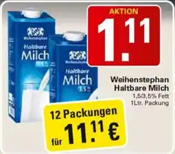 WEZ Weihenstephan Haltbare Milch Angebot
