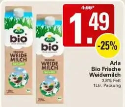 WEZ Arla Bio Frische Weidemilch Angebot