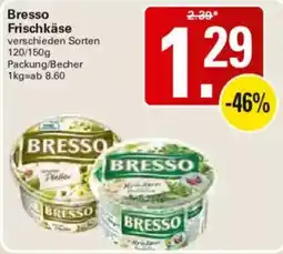 WEZ Bresso Frischkäse Angebot