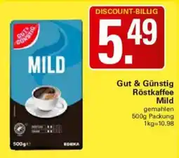 WEZ Gut & Günstig Röstkaffee Mild Angebot