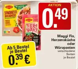 WEZ Maggi Fix, Herzensküche oder Würzpasta Angebot