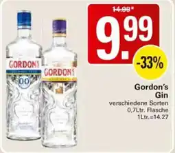 WEZ Gordon's Gin Angebot
