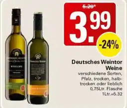 WEZ Deutsches Weintor Weine Angebot