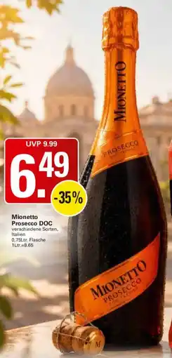 WEZ Mionetto Prosecco DOC Angebot