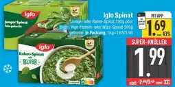 E-Center iglo Spinat Angebot