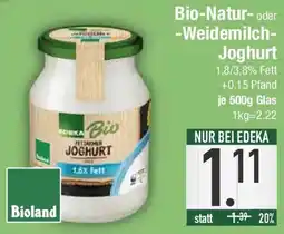 E-Center EDEKA Bio Joghurt Angebot