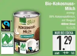 E-Center EDEKA Bio Kokosnuss-Milch Angebot