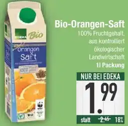 E-Center EDEKA Bio Orangen Saft Angebot